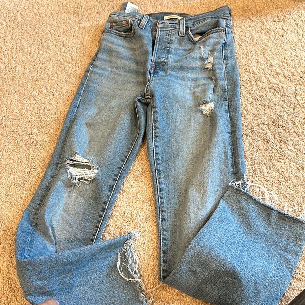 levi jeans wedge straight.